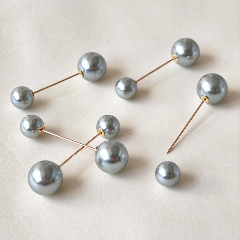 PER004 Premium Pearl Pins for Millinery Hats & Occasion Wear Brooch Components 3 pieces per pack