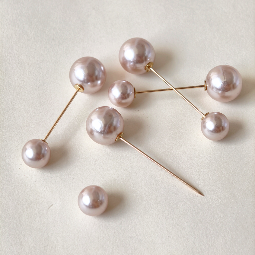 PER004 Premium Pearl Pins for Millinery Hats & Occasion Wear Brooch Components 3 pieces per pack