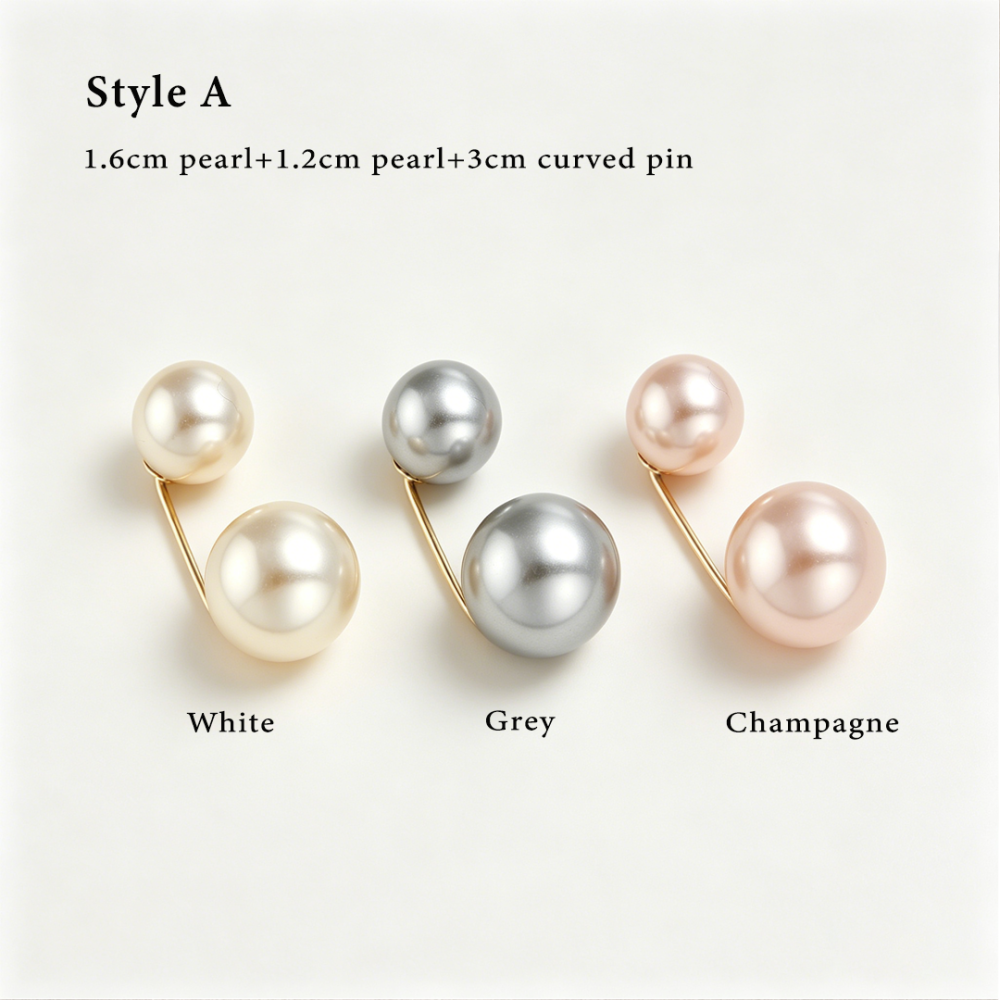 PER004 Premium Pearl Pins for Millinery Hats & Occasion Wear Brooch Components 3 pieces per pack