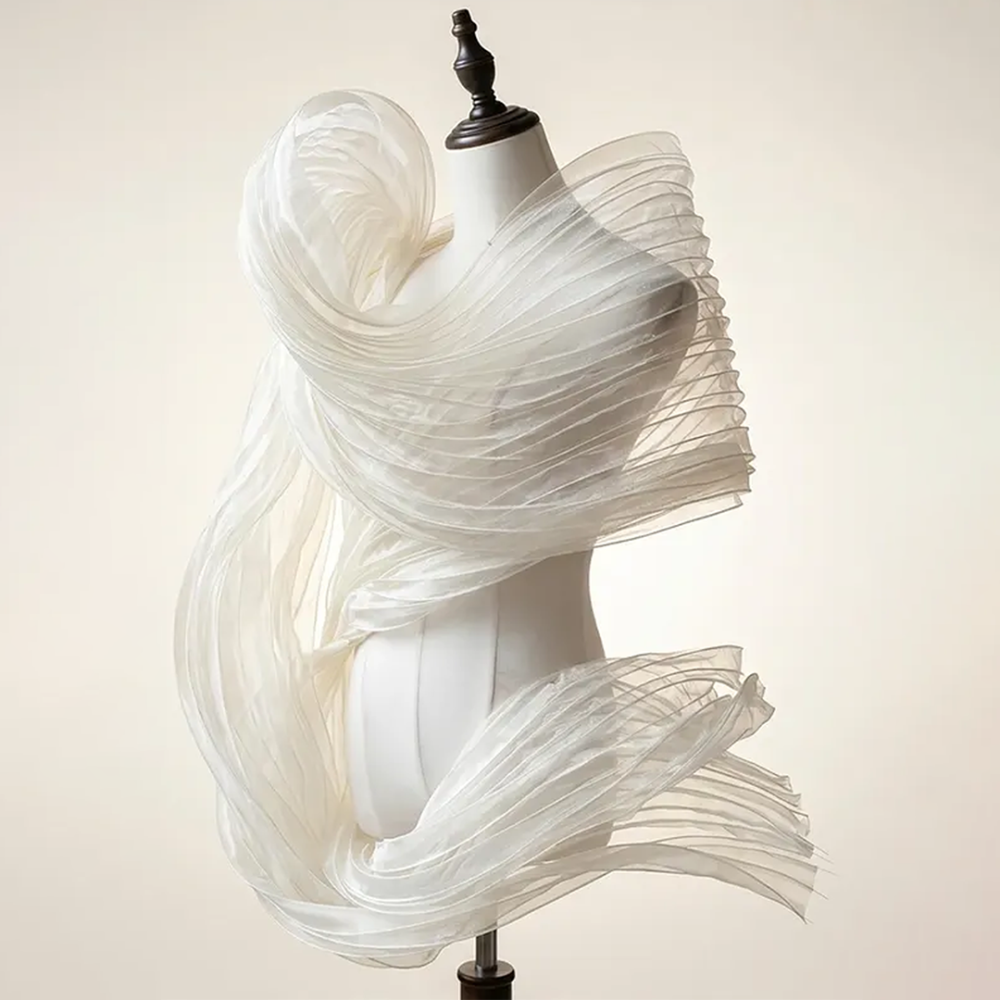SFB1812 Structured Wired Organza Fabric for Millinery & Couture 55cm Wide One Yard
