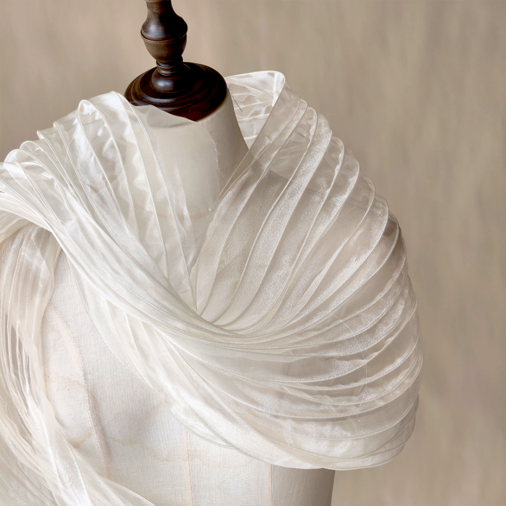 SFB1812 Structured Wired Organza Fabric for Millinery & Couture 55cm Wide One Yard