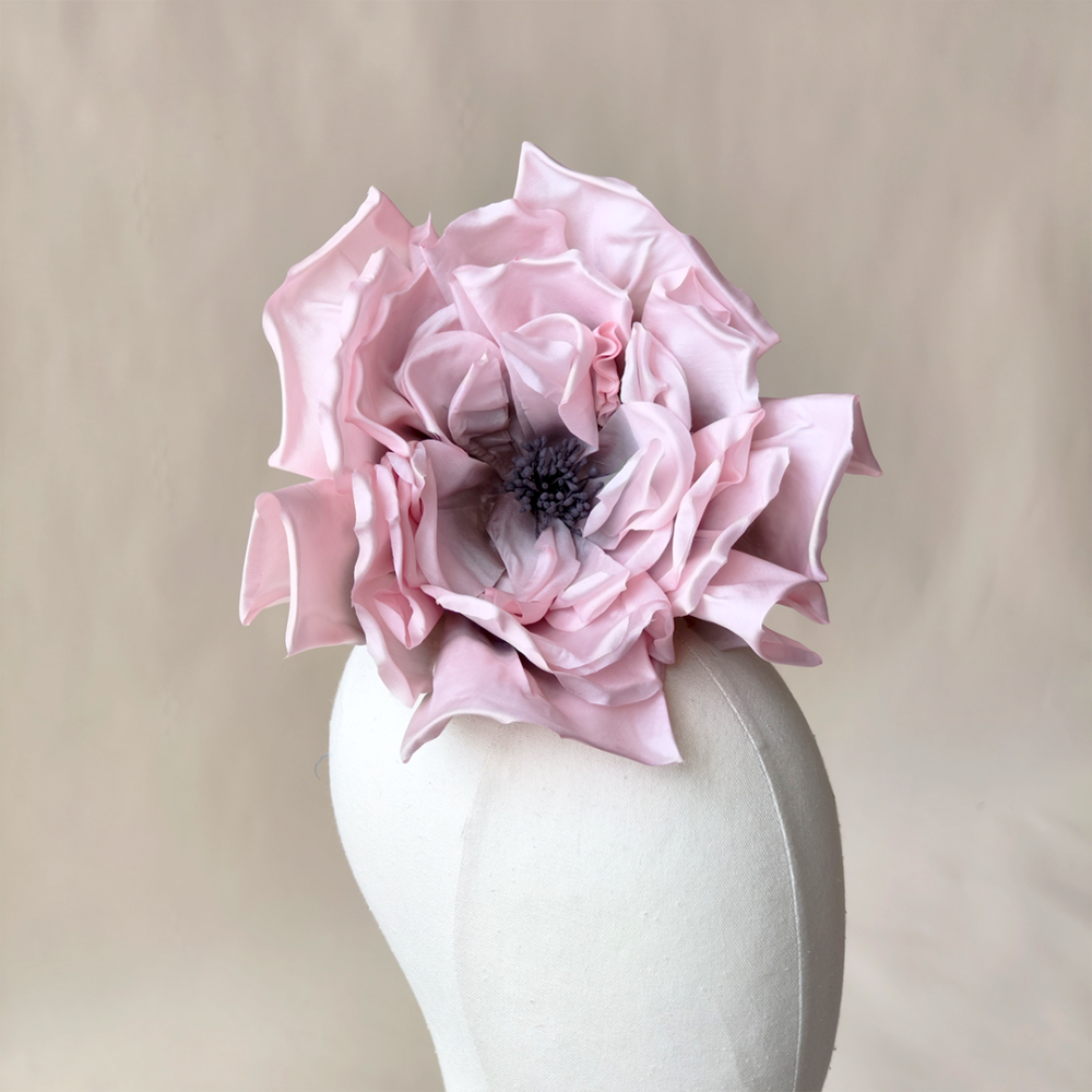 XYF120 Oversized Handcrafted Silk Rose Peony for Couture Millinery