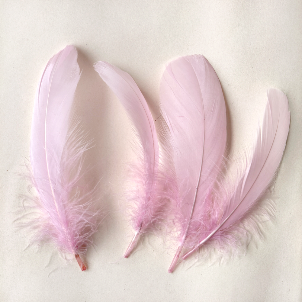 RL-USG Unstripped Goose Feather for Millinery & Crafts 4-6 inches 25pcs/Packet