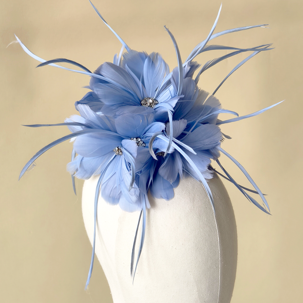 RB132 Feather Flower Millinery Fascinators Hat Handcraft Headress for Millinery & Couture Hats – 80+ Colours | No MOQ