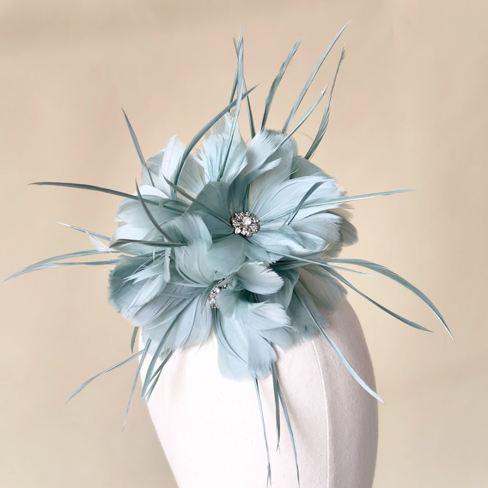 RB132 Feather Flower Millinery Fascinators Hat Handcraft Headress for Millinery & Couture Hats – 80+ Colours | No MOQ