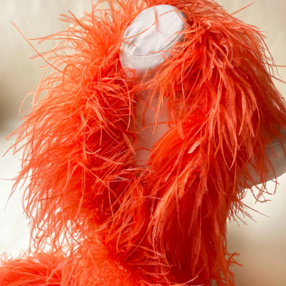 FEA1037 13-15cm Hand-Selected Ostrich Feather Boa Multi-Ply for Couture
