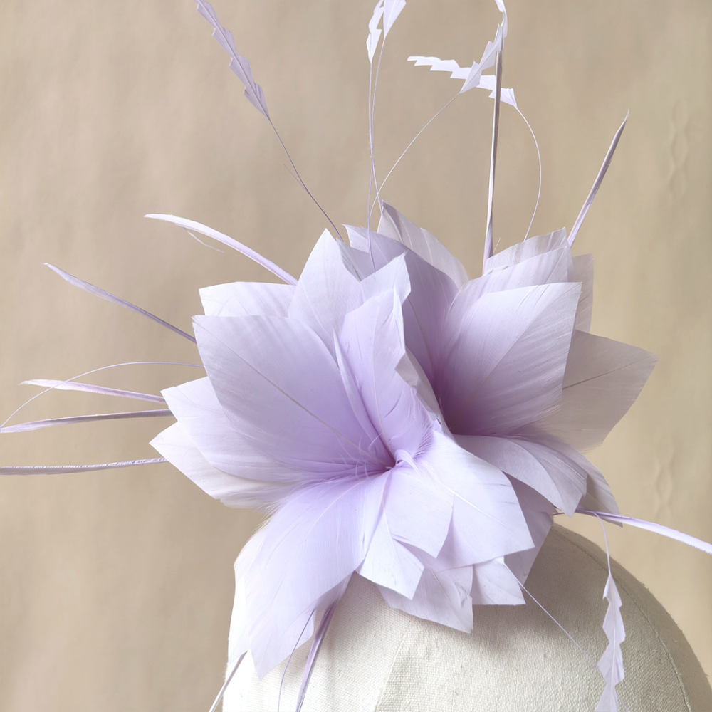 RB113 Feather Flower Millinery Fascinators Hat Handcraft Headdress for Millinery & Couture Hats – 80+ Colours | No MOQ