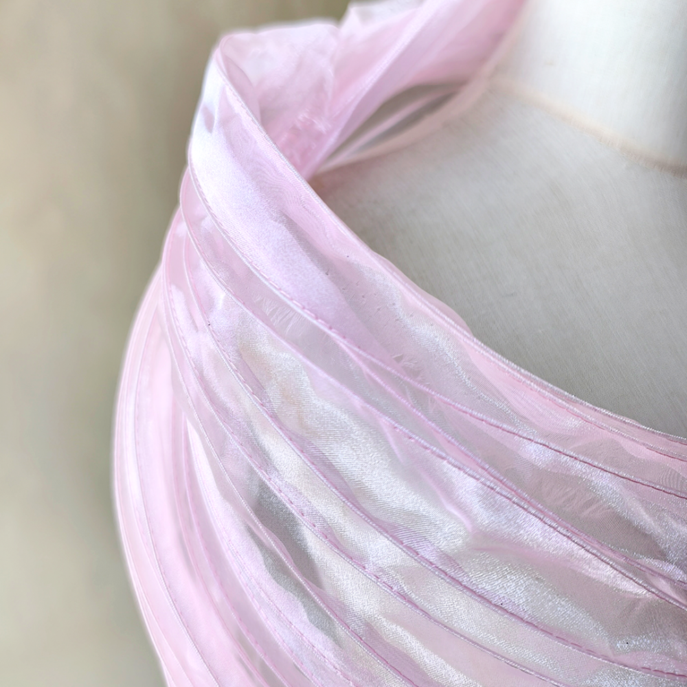 SFB1812 Structured Wired Organza Fabric for Millinery & Couture 55cm Wide One Yard