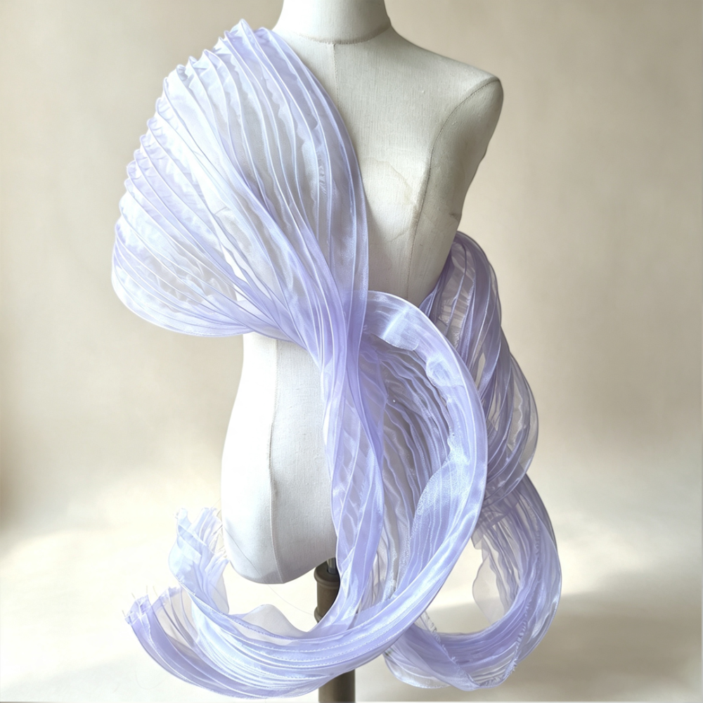 SFB1812 Structured Wired Organza Fabric for Millinery & Couture 55cm Wide One Yard