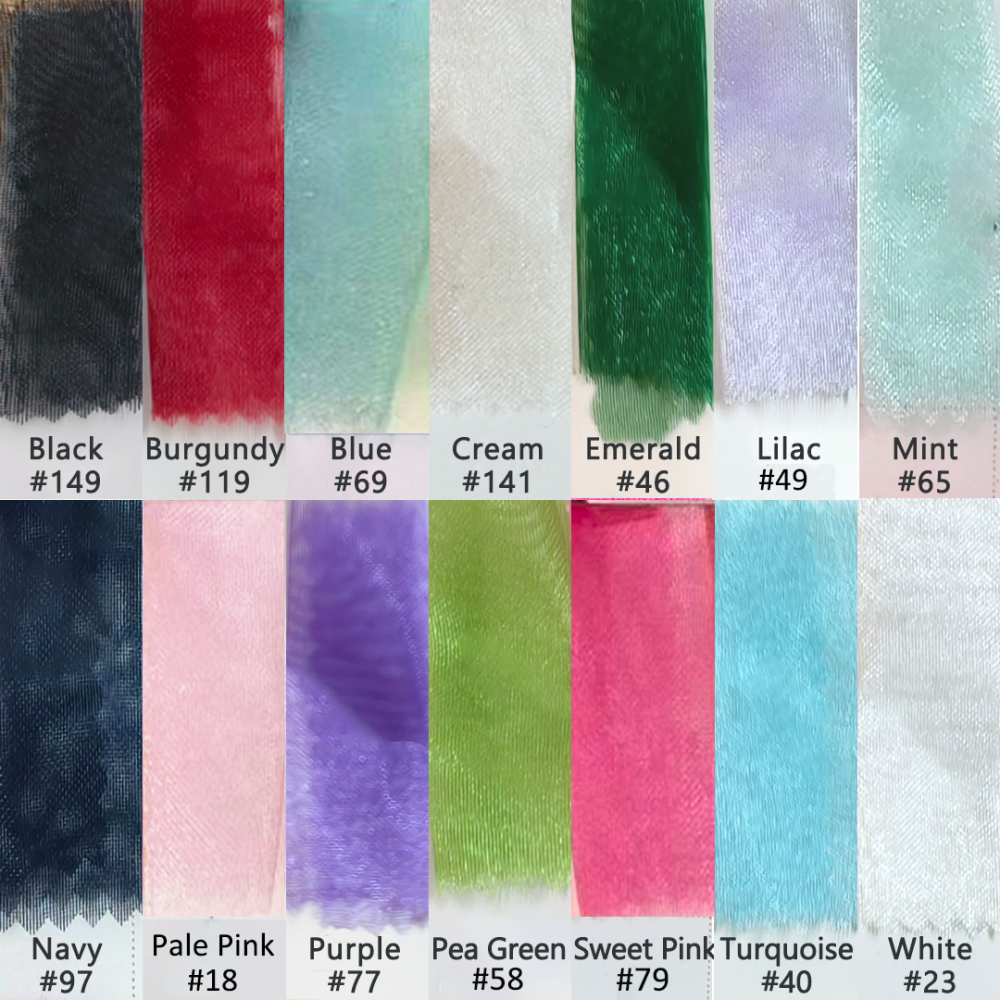 SFB1812 Structured Wired Organza Fabric for Millinery & Couture 55cm Wide One Yard