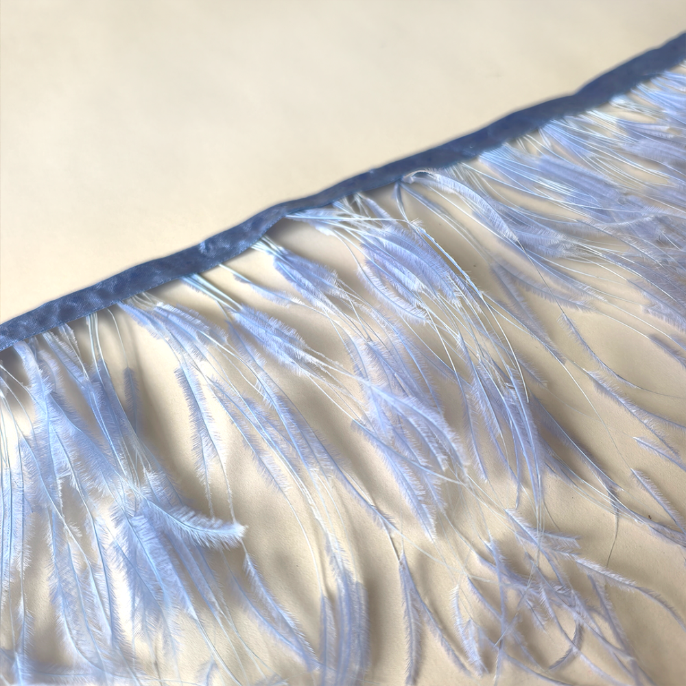 RL-OS03 Burnt Ostrich Feather Fringe Trim For Millinery and Couture Fashion 0.5 meter
