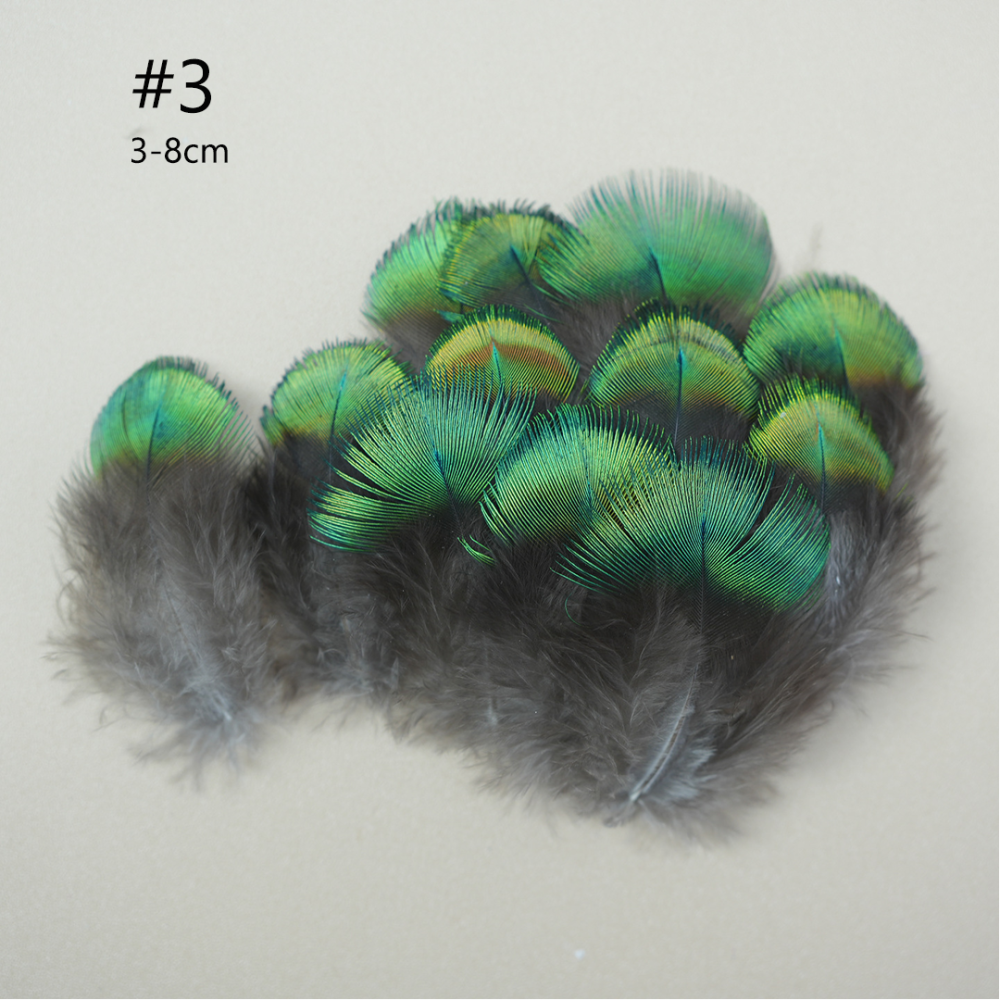 FEA1021 Small Iridescent Peacock Plumage Feathers for Ascot Derby Galway Millinery