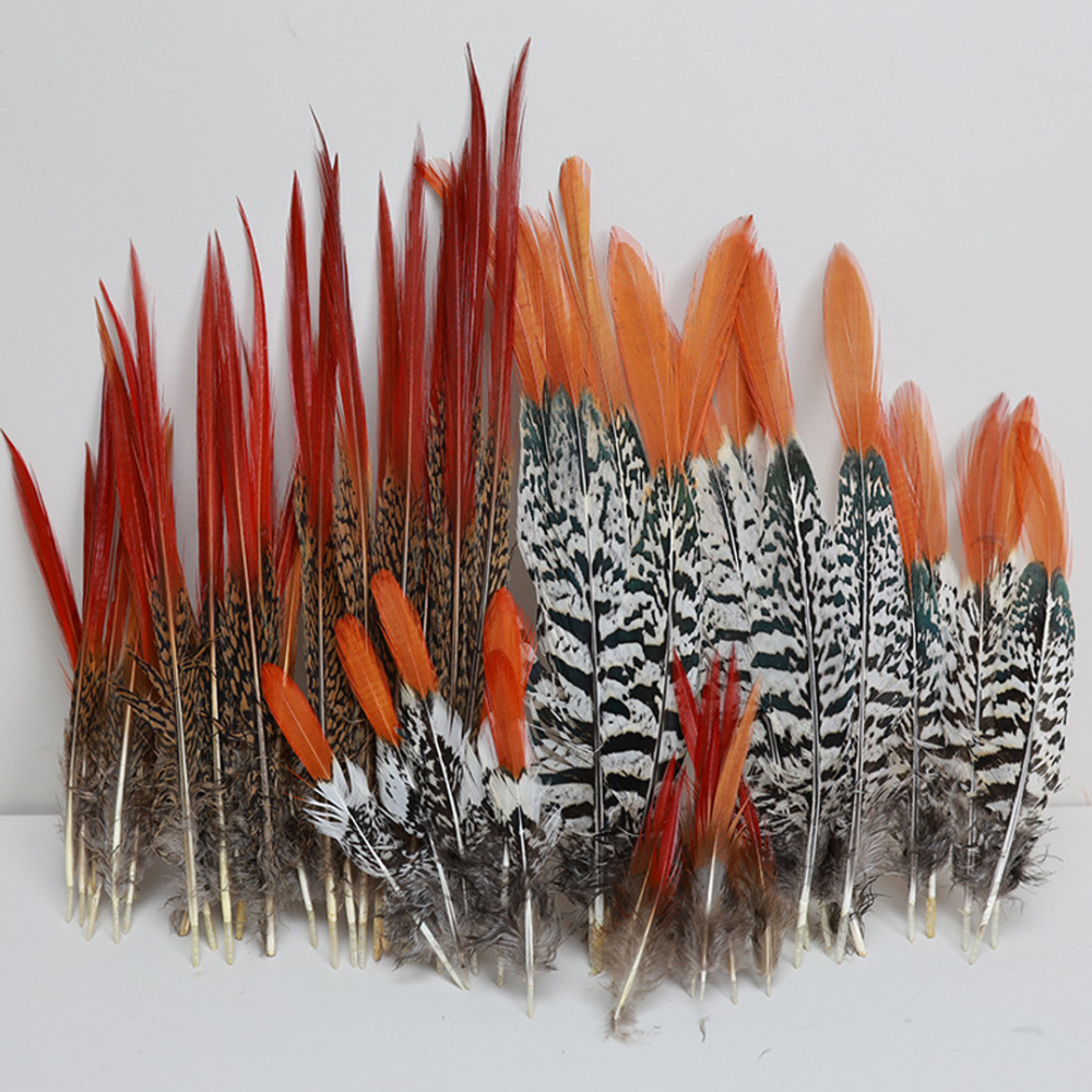 Arrowhead & Rounded Copper Pheasant Feathers Ascot Derby Millinery 10 piece/ pack