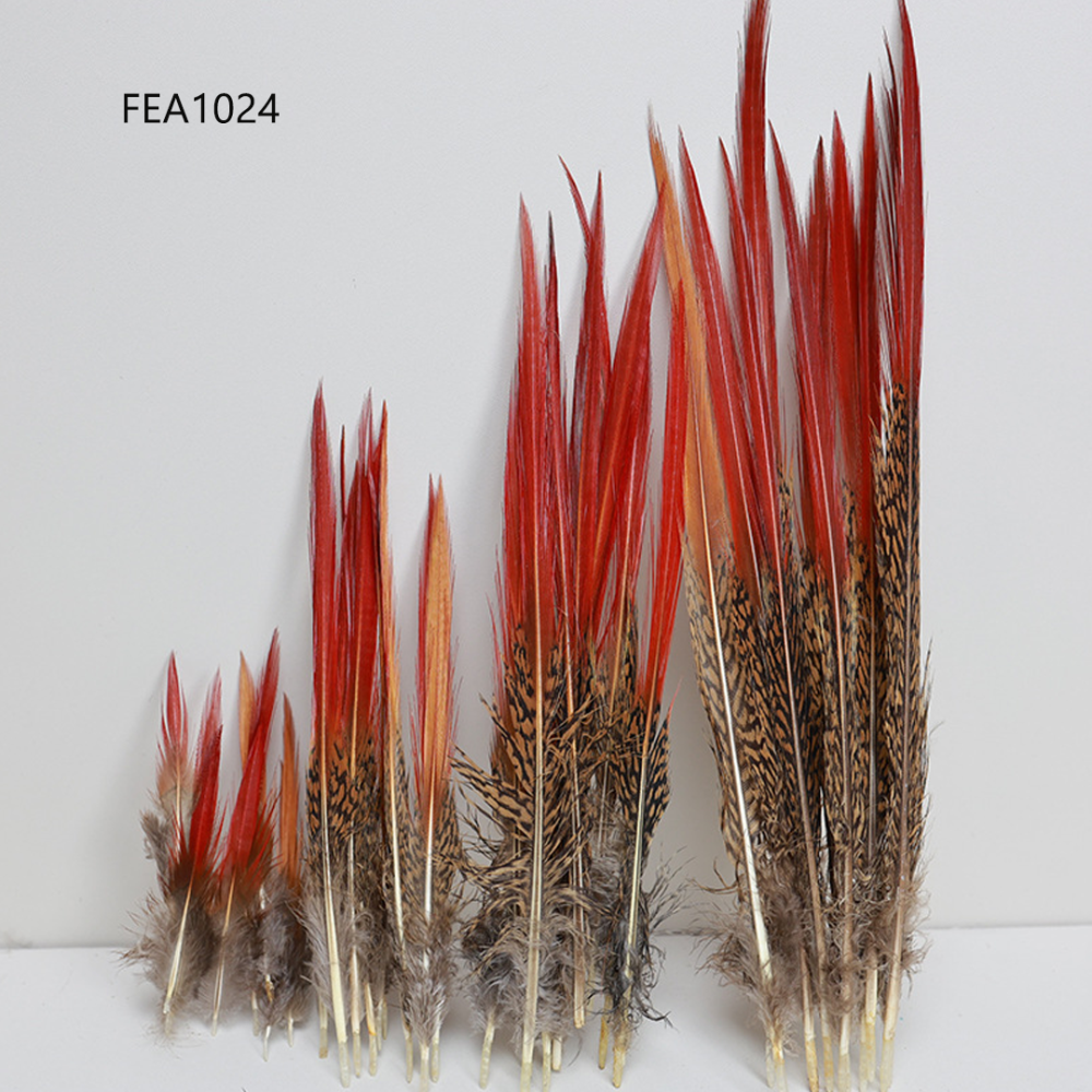 Arrowhead & Rounded Copper Pheasant Feathers Ascot Derby Millinery 10 piece/ pack