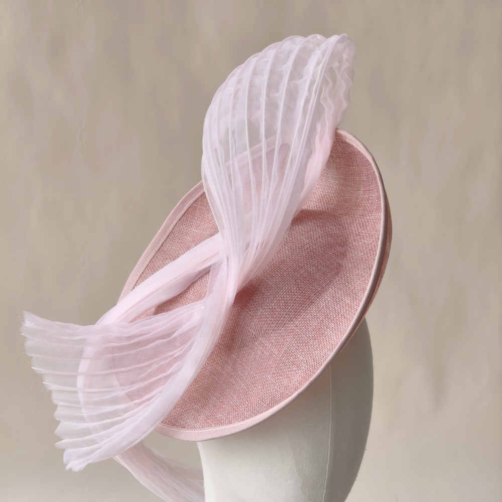 SFB1812-25cm Structured Boned Organza Trim for Royal Ascot, Derby & Gala Millinery One Yard