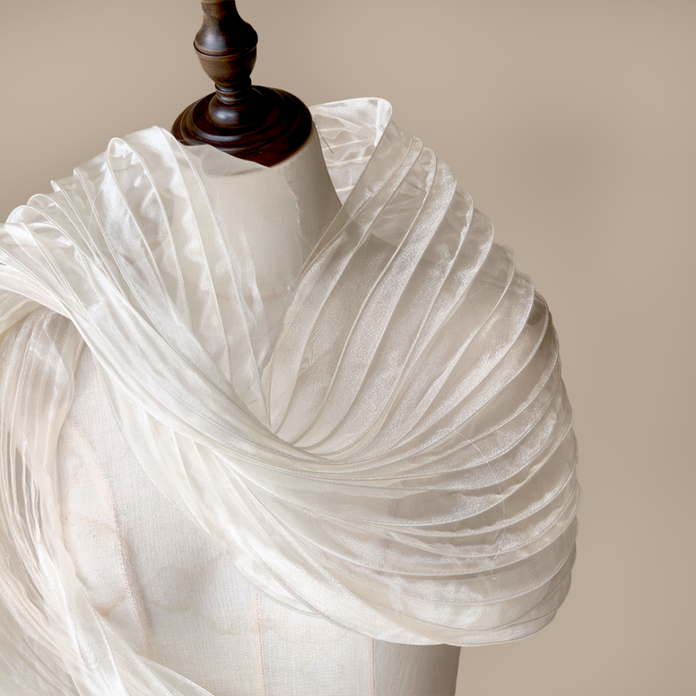 SFB1812 Structured Wired Organza Fabric for Millinery & Couture 55cm Wide One Yard