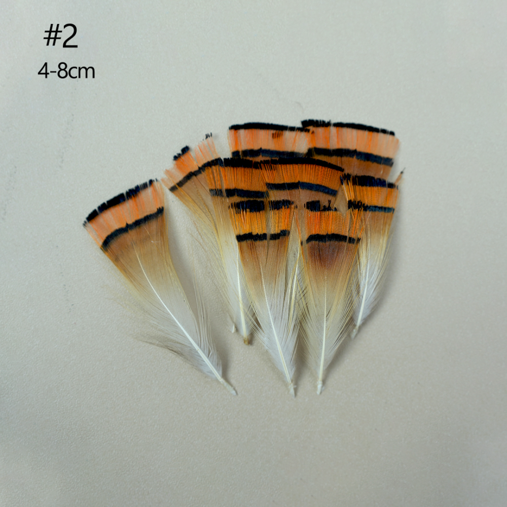FEA1021-PH01 Natural Patterned Pheasant Feathers for Millinery & Bridal Headpieces 50pcs/ pack