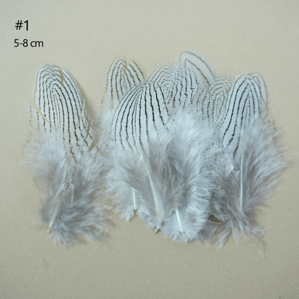 FEA1021-PH01 Natural Patterned Pheasant Feathers for Millinery & Bridal Headpieces 50pcs/ pack