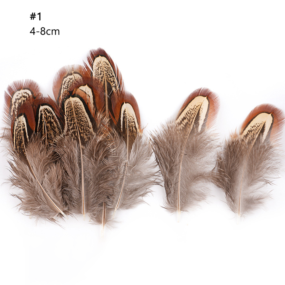 FEA1021-PH05 Amber Rust Natural Pheasant Feathers for Couture Millinery 50pcs/ pack