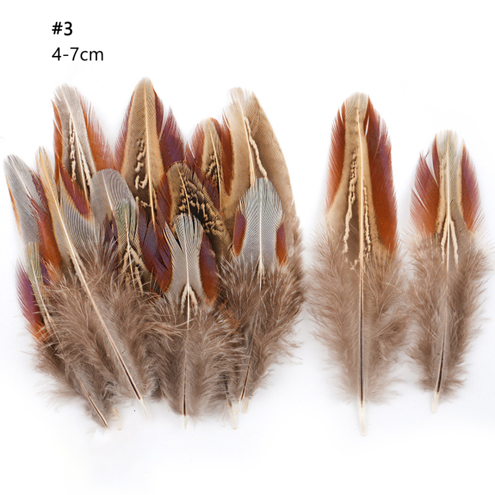 FEA1021-PH05 Amber Rust Natural Pheasant Feathers for Couture Millinery 50pcs/ pack