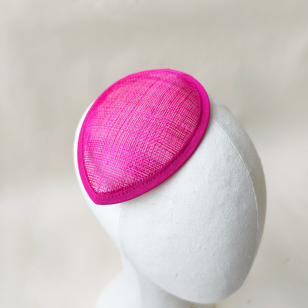 HBM012 Teardrop Sinamay Millinery Fascinator Base for Raceday & Bridal Headwear 5.1"