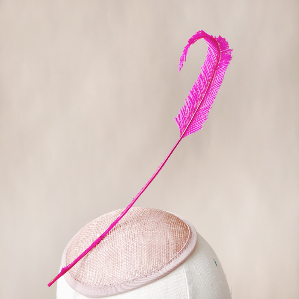 FEA1039 Trimmed Curved Ostrich Feather Plume for Spring Racing, Derby & Occasion Hats