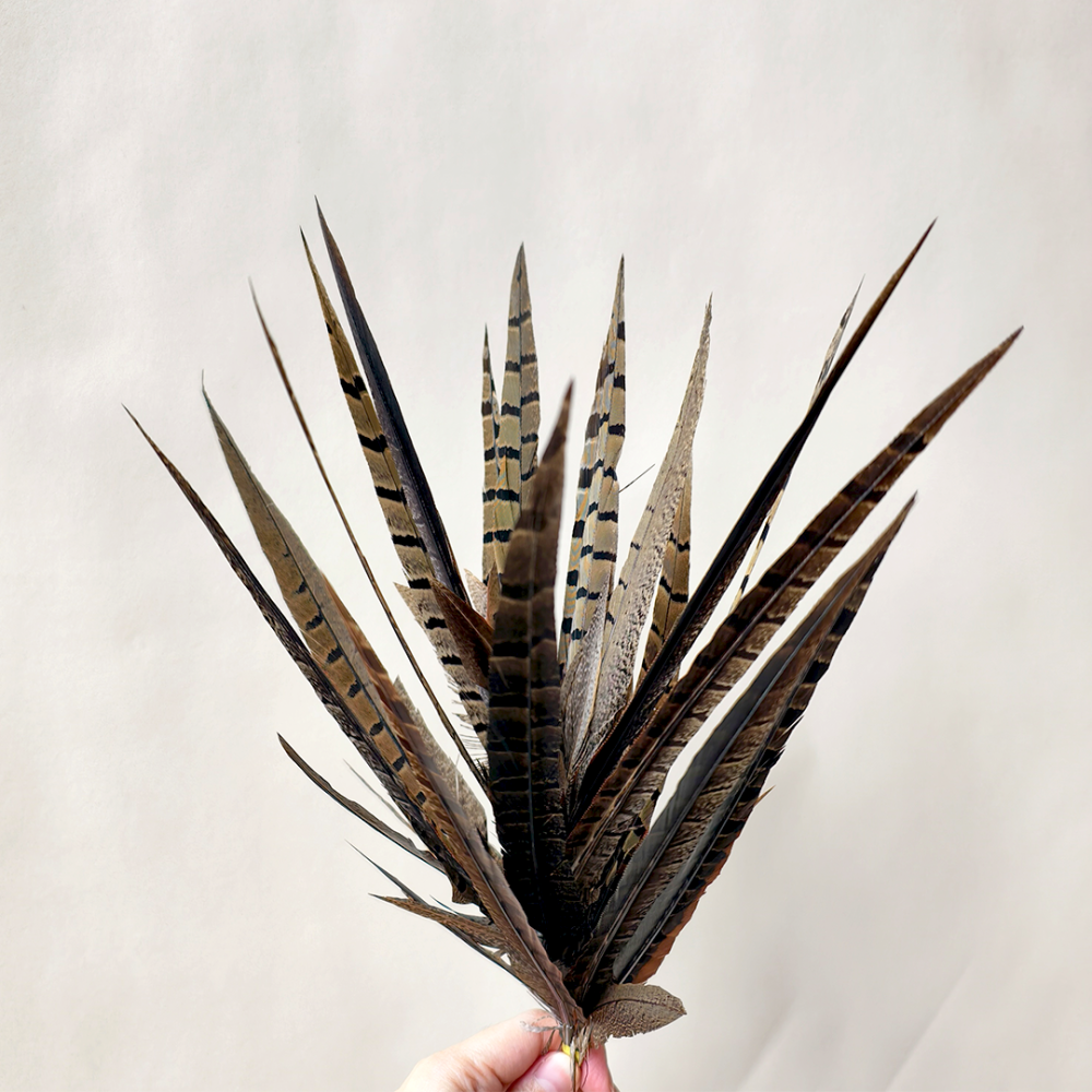 RM1739 Organic Pheasant Feather Millinery Flower for Derby & Bridal Couture