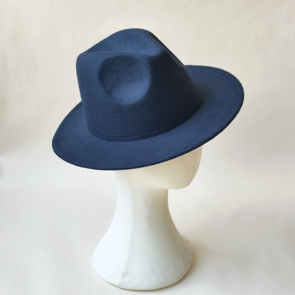 HBM075 Sculptural Pinched-Crown Felt Hat Base for Couture Millinery & Racing Fashion