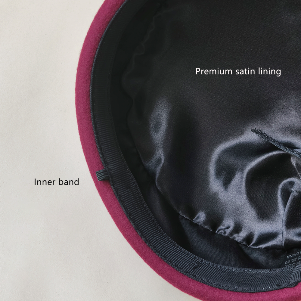 HBM082 Structured Oval Pillbox Base 100% Wool Felt for Winter Couture & Derby Fashion