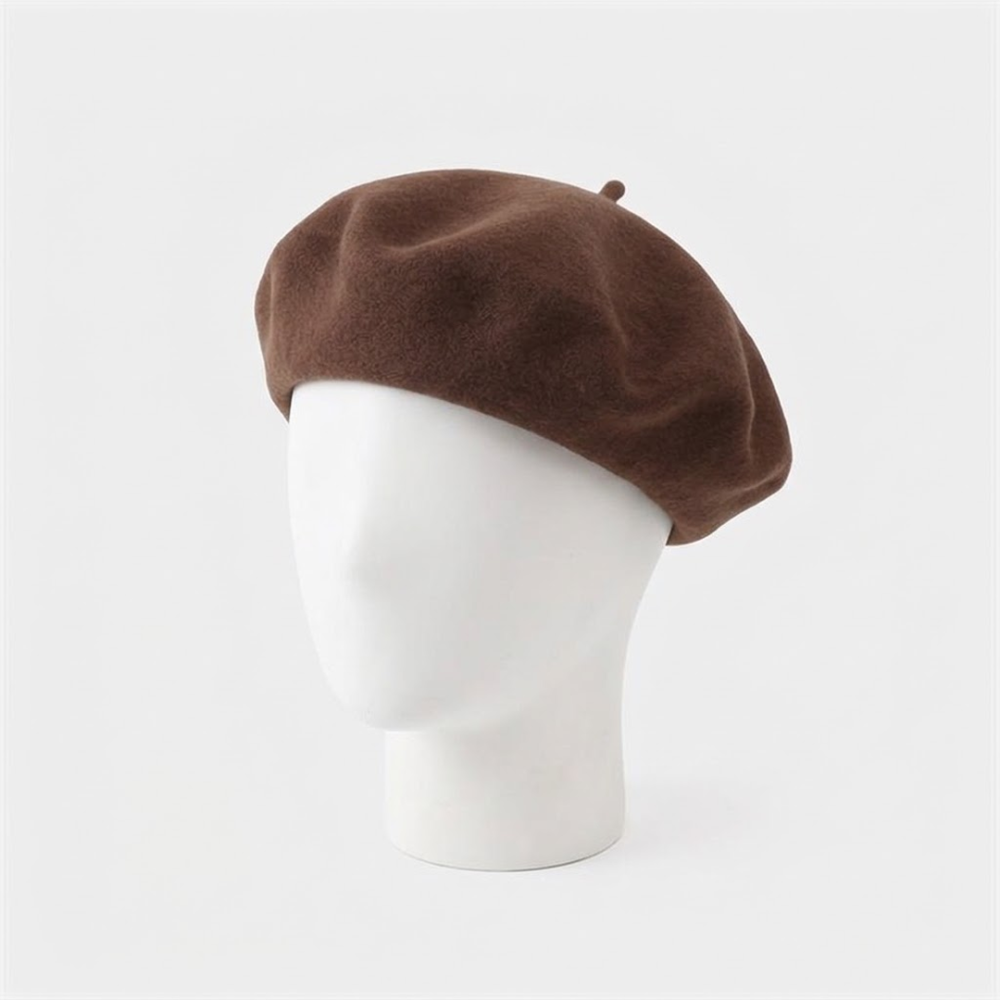 HBM084 Classic French Beret Hat Base Wool Blend for Couture Millinery & Winter Racing