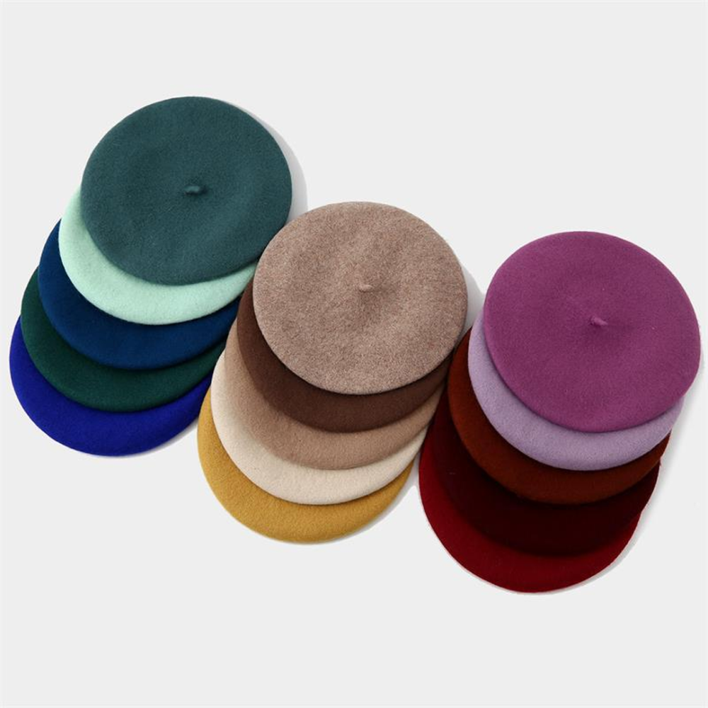 HBM084 Classic French Beret Hat Base Wool Blend for Couture Millinery & Winter Racing