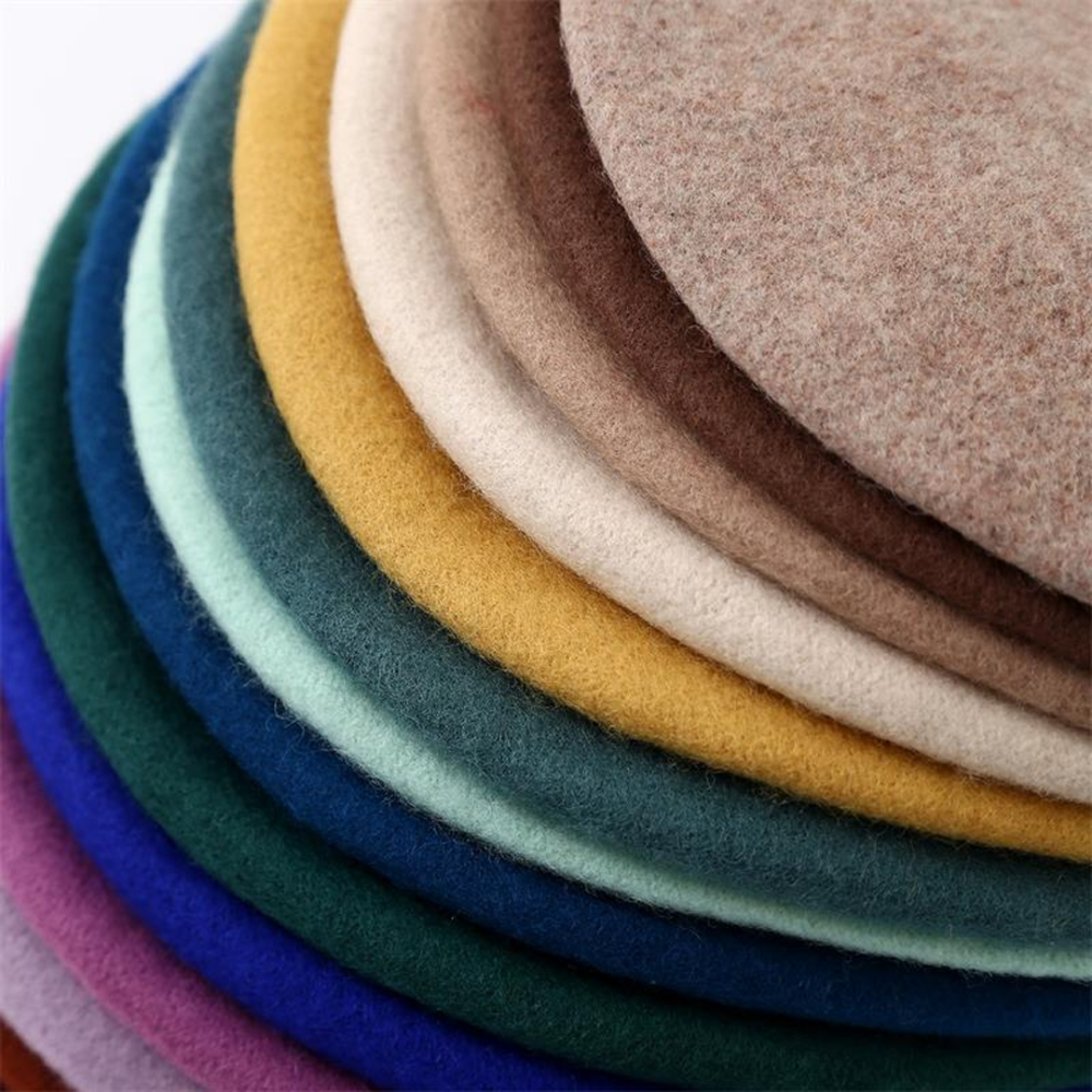 HBM084 Classic French Beret Hat Base Wool Blend for Couture Millinery & Winter Racing