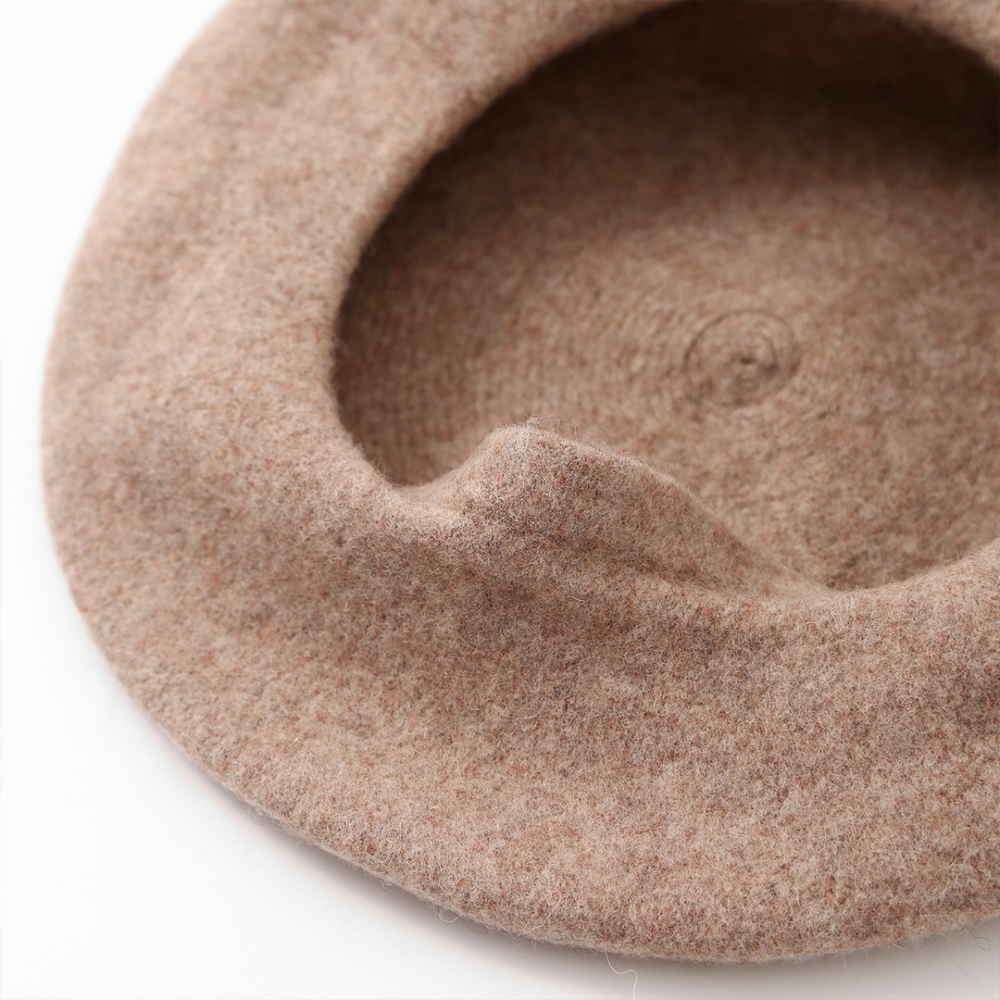 HBM084 Classic French Beret Hat Base Wool Blend for Couture Millinery & Winter Racing
