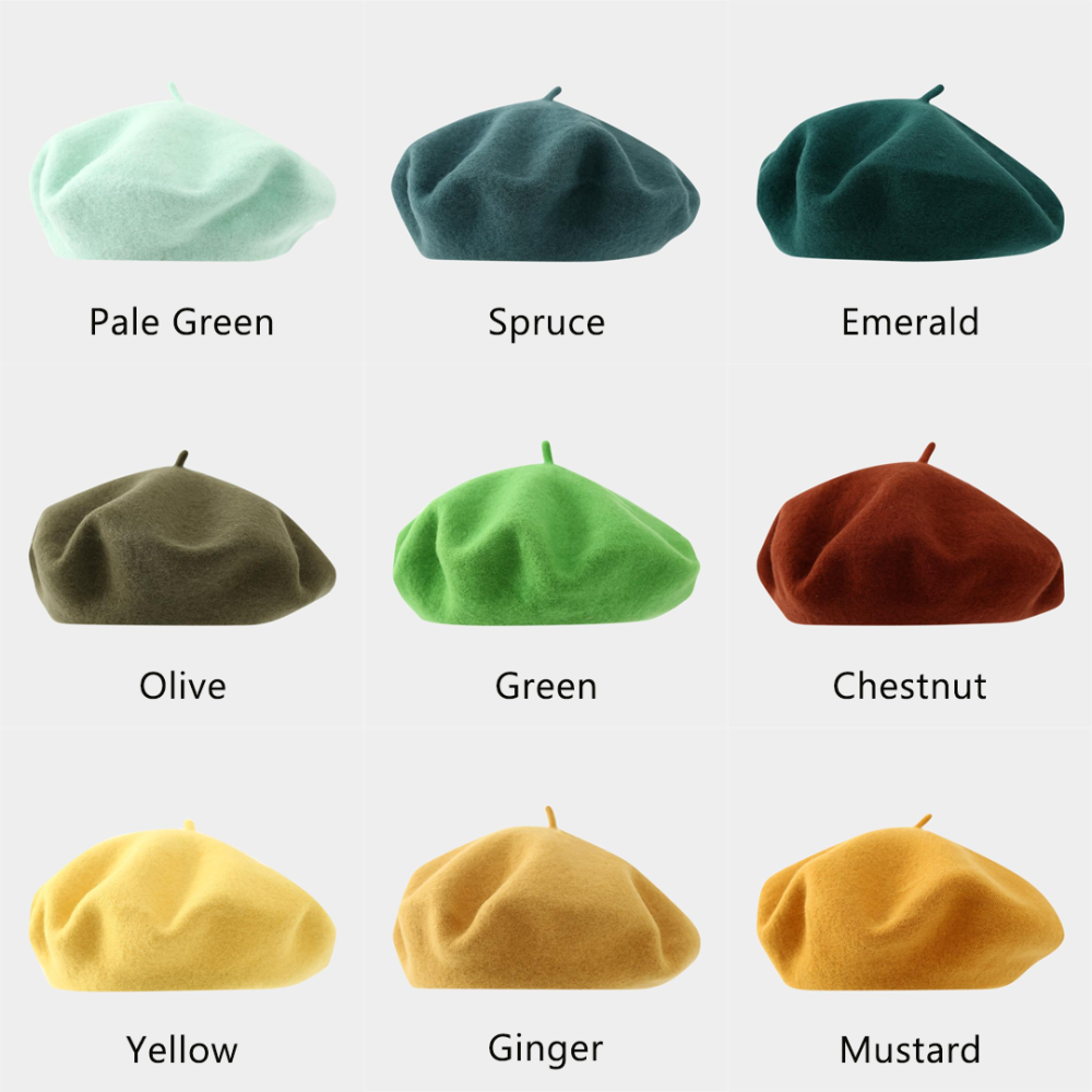 HBM084 Classic French Beret Hat Base Wool Blend for Couture Millinery & Winter Racing