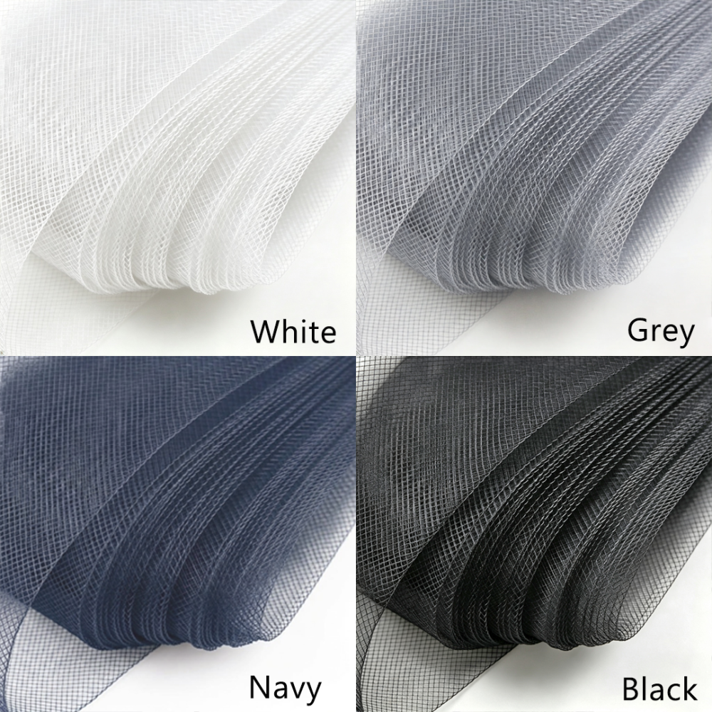 CH005 Flexible Diamond Mesh Crinoline 12cm Width for Couture Bridal & Derby Millinery