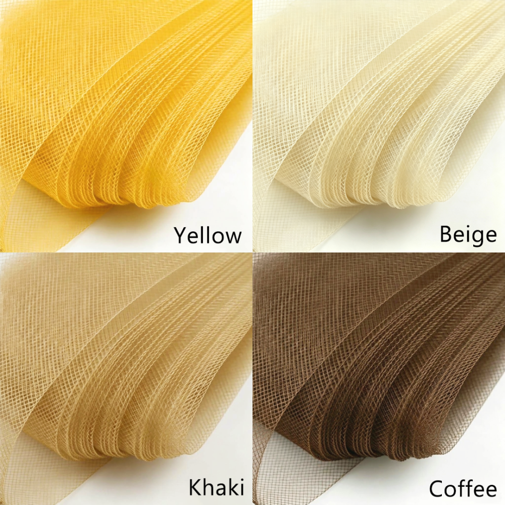 CH005 Flexible Diamond Mesh Crinoline 12cm Width for Couture Bridal & Derby Millinery