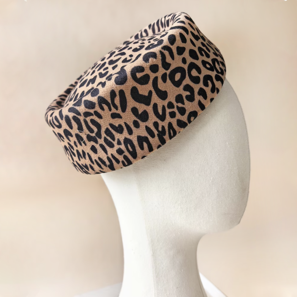 HBM081 Indented Felt Pillbox Hat Base Premium Brushed Finish Derby & Bridal Millinery