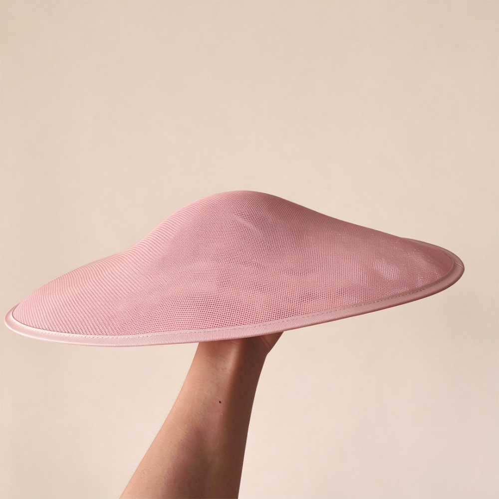 HBM036 Asymmetric Sweeping Saucer Base in Poly-Sinamay for Ascot, Melbourne Cup & Derby