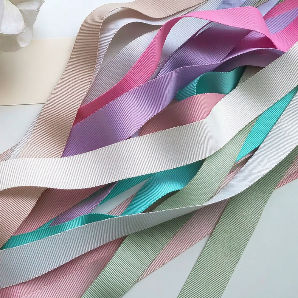 RBN001 Ribbed Petersham Millinery Ribbon Polyester Hat Trim for Couture & Racewear Headwear 2 Meters