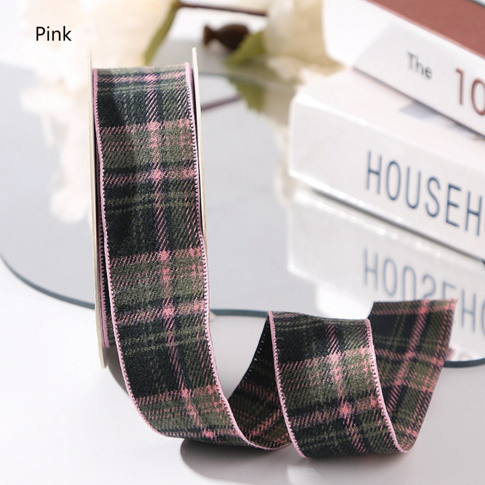 RBN034 Vintage Tartan Plaid Ribbon Premium Supple Drape for Bespoke Millinery & Derby 10-Yard Roll
