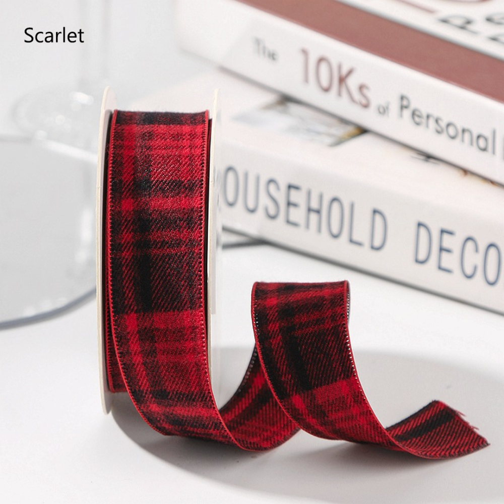 RBN034 Vintage Tartan Plaid Ribbon Premium Supple Drape for Bespoke Millinery & Derby 10-Yard Roll
