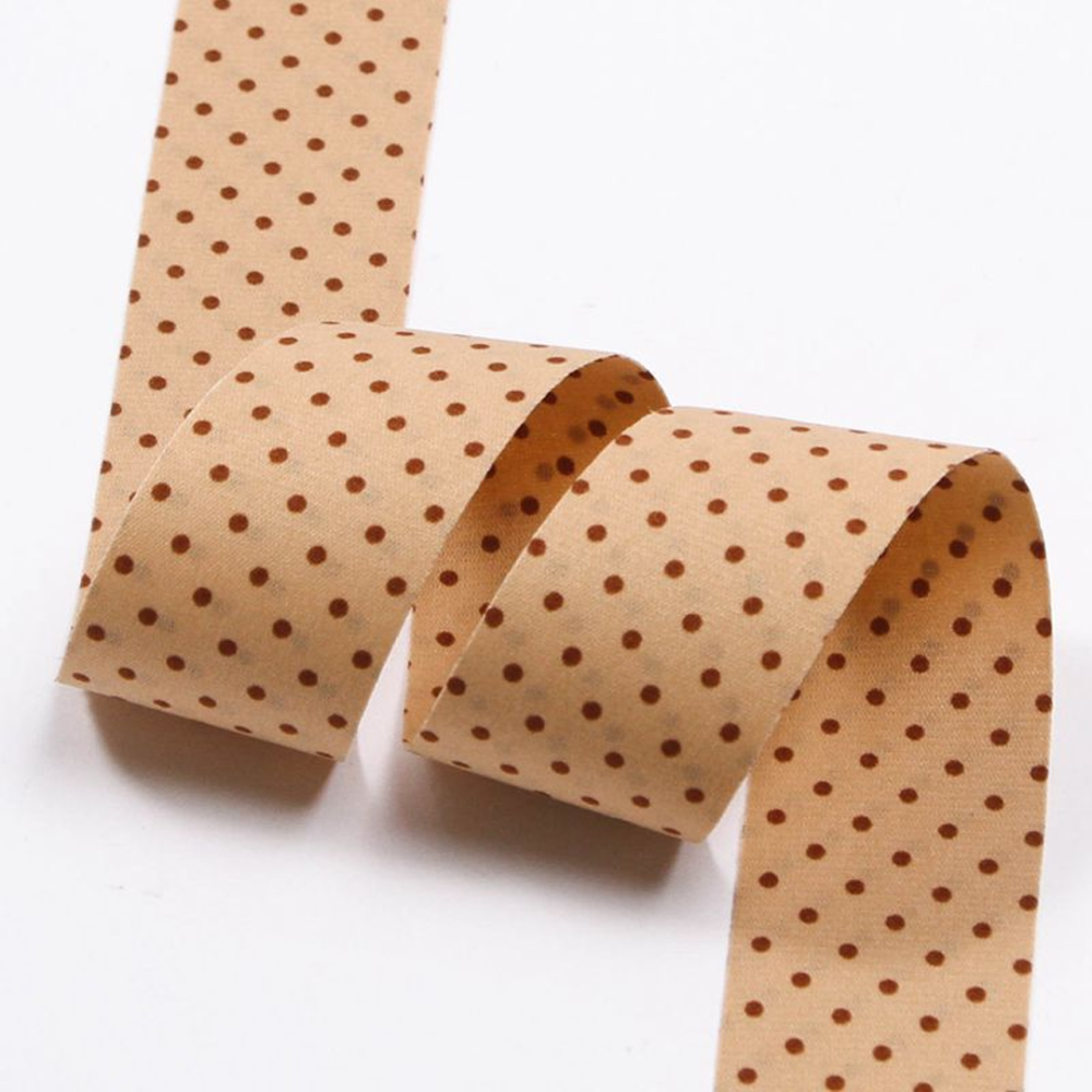 RBN045 Double-Sided Polka Dot Ribbon Classic Millinery Trim For Elite Racewear & Couture 10-Yard Roll
