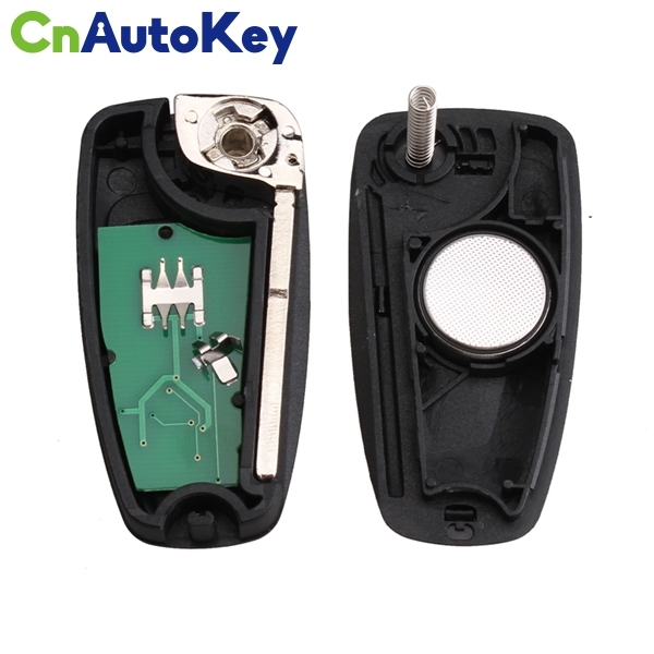 CN018034 3 Buttons Keyless Entry Fob with HU101 Blade Flip Folding Remote Key 433MHz 4D63 chip for FORD Focus Fiesta