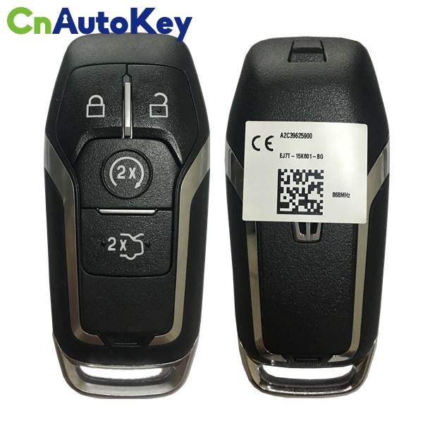 CN093003 ORIGINAL Key for Ford Lincoln  Frequency 868 MHz Transponder HITAG-Pro Part No EJ7T-15K601-BG