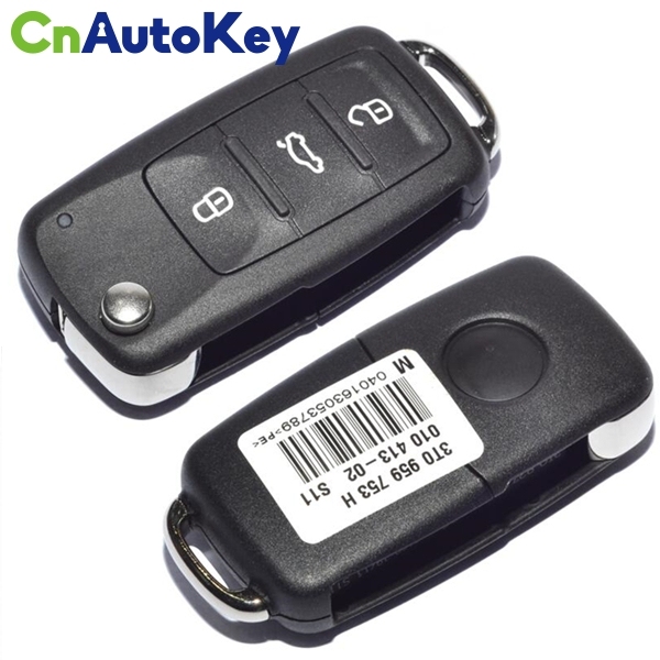 CN001063 for Volkswagen Skoda 3 Button remote control key 433MHZ 3T0 837 202H