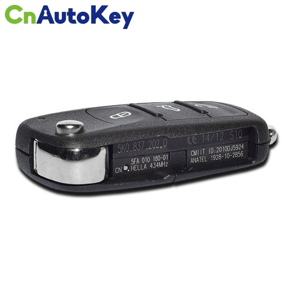 CN001036 For VW GOLF JETTA ETC Remote Flip Key 3 Button 5K0 837 202 Q 434MHz 48 Chip