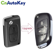 CN009014 For Peugeot 307 ASK remote control key Modified DS Style Folding  2006-2010