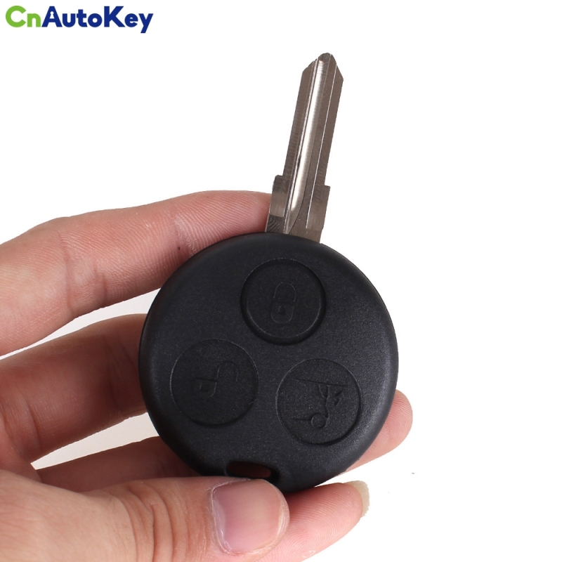 CS002014 Replacement 3 Buttons Uncut Blank Blade Car Key Case Shell Styling Cover FOR BENZ SMART CAR CITY ROADSTER FORTWO