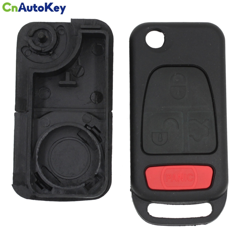 CS002028 4 Button Remote Key Fob Shell Case With Uncut Blade For Mercedes For Benz ML320 SL500 SLK230 SL500