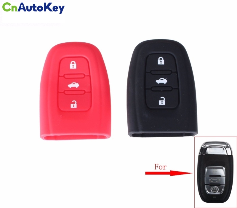 CS008004 3 Button For Audi A4L S4 S5 Q5 Smart Remote Key Case Silicone Cover